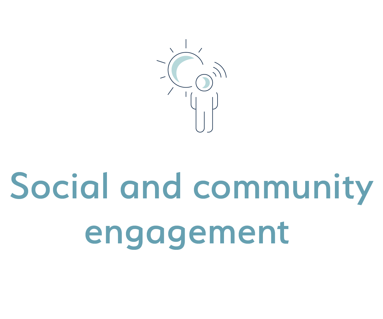 Social and community engagement icon